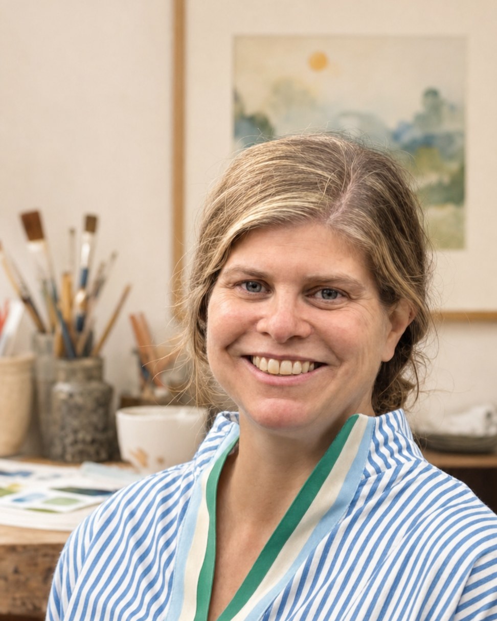 Eileen Ryan Ewen in her studio